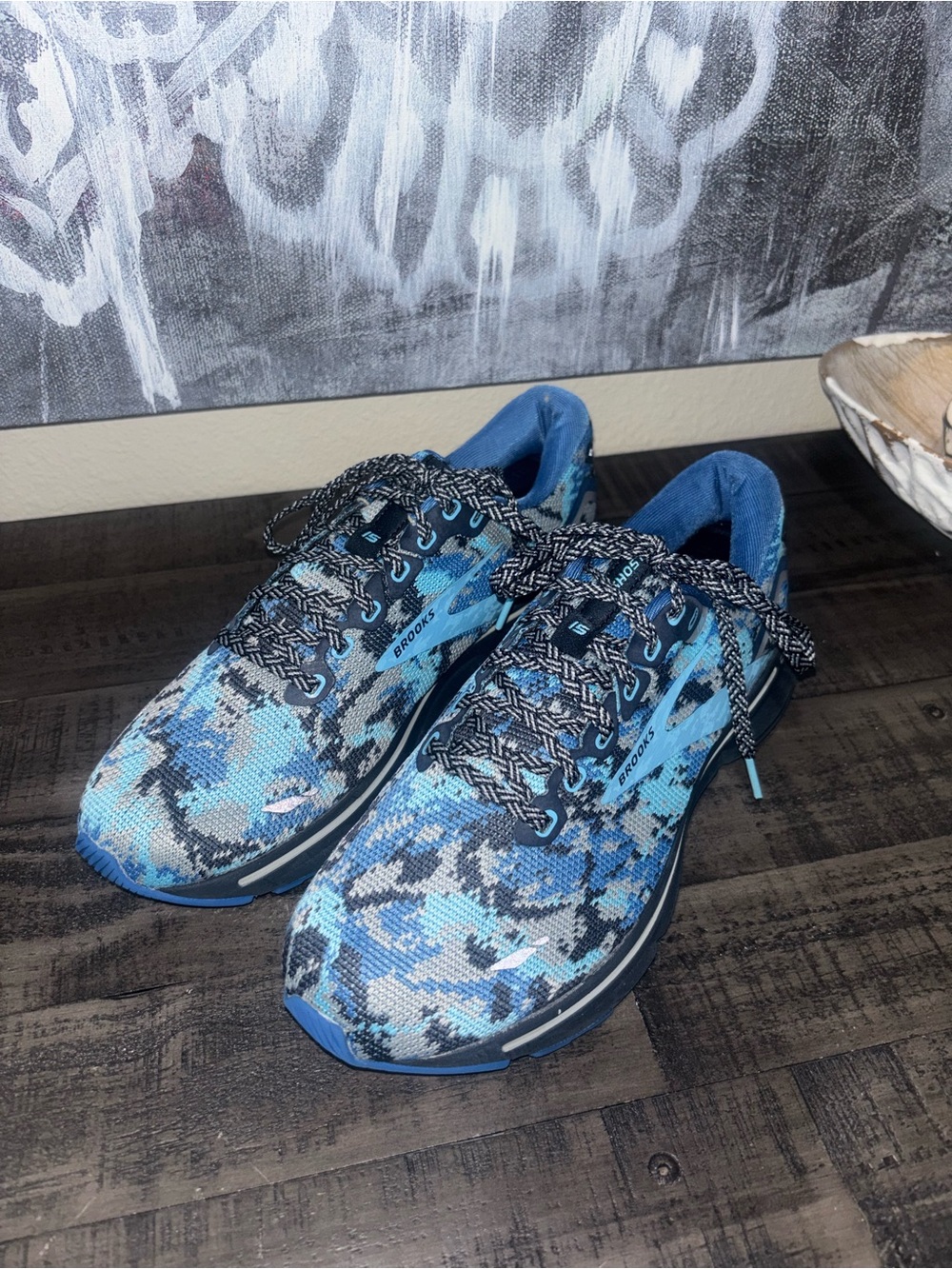 Brooks Ghost 15 Star/Eclipse/Grotto limited edition color pattern Womens SZ 8.5 - Picture 5 of 12